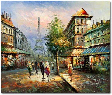 Landscapes Painting - street scenes in Paris 40